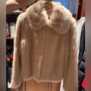 Topshop Tan Teddy Jacket